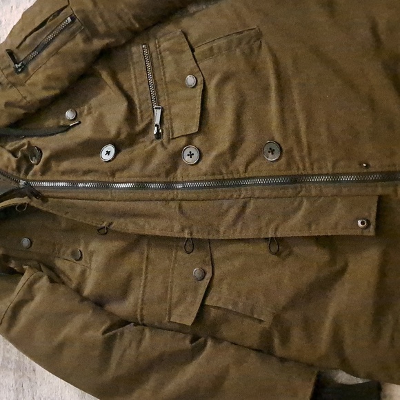 BGBG GENERATION Faux-Fur Trim Hooded Anorak Puffer Coat Size XS - Picture 6 of 8